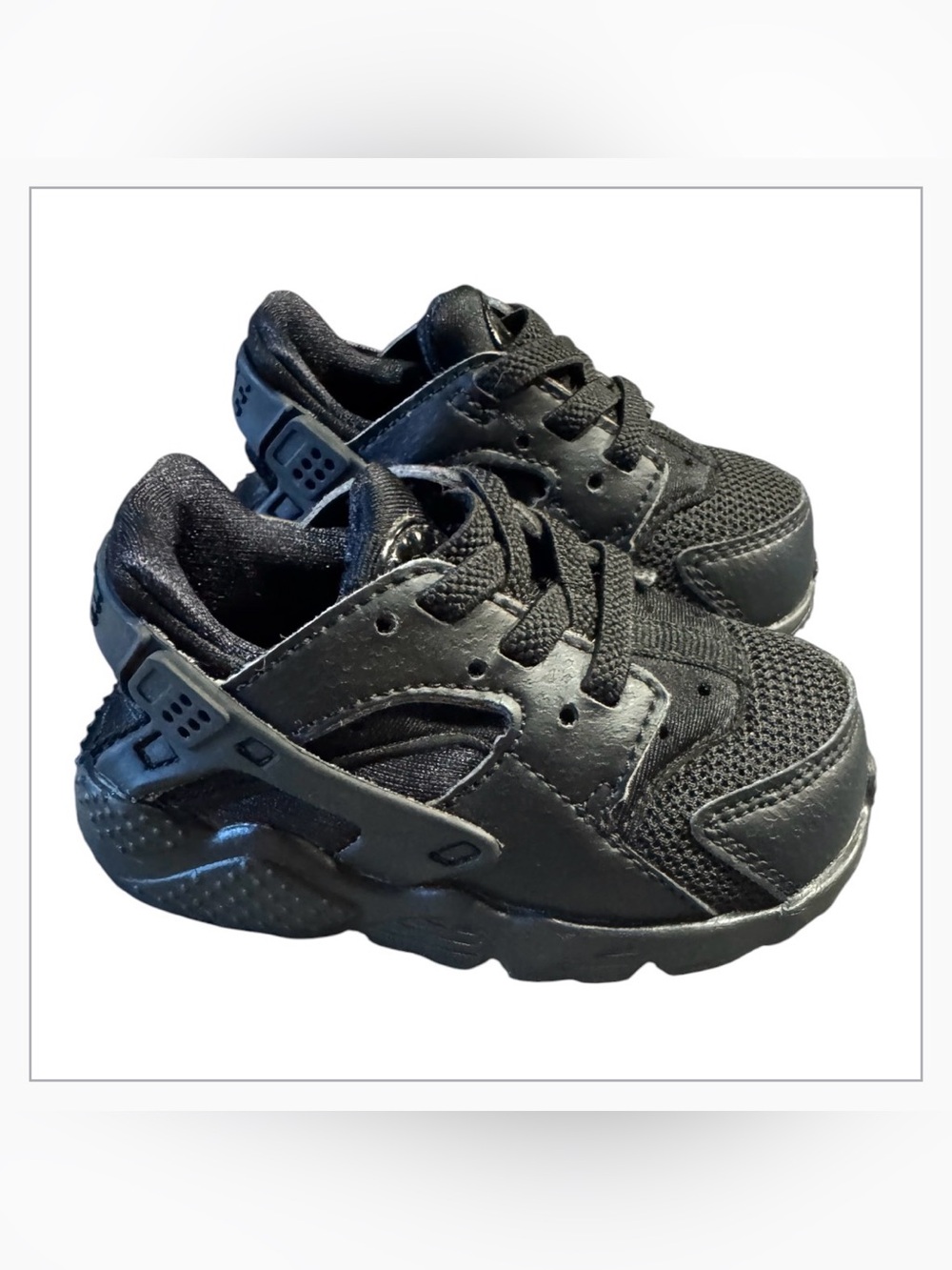 Nike Huarache Infant/Toddler Shoes Black Size 4C Like New